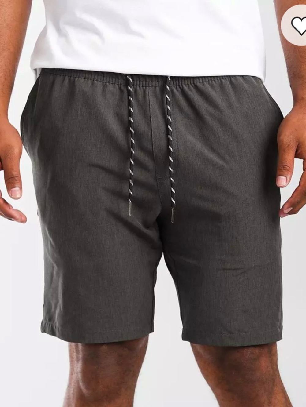 Departwest Marled Stretch Walkshort in Black